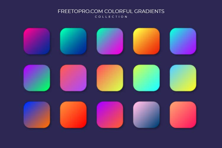 FreetoPro.com illustrator gradient pack